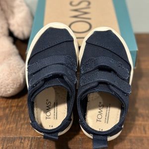 TOMS Toddler Navy Canvas
